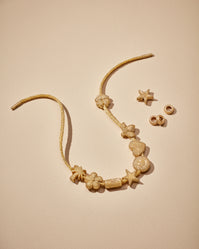 Carolina Bucci FORTE Beads bracelet with all 18k Yellow Gold precious beads — Palma, Fiore, Occhio, Stella, Sorriso, Cuore, Ape and Quadrifoglio