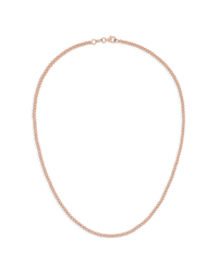 18k Pink gold Discoball 40cm Necklace no white background