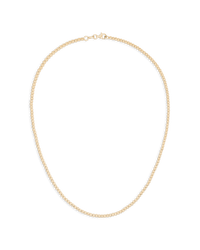 18k Yellow gold Discoball 40cm Necklace no white background
