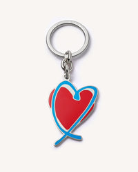 18k White gold Love Lucky Keychain