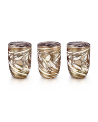Set of 3 Laguna~B Murano Glasses