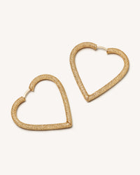 Large Cuore Hoop Earrings