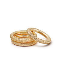 Florentine Finish Thick Ring Set